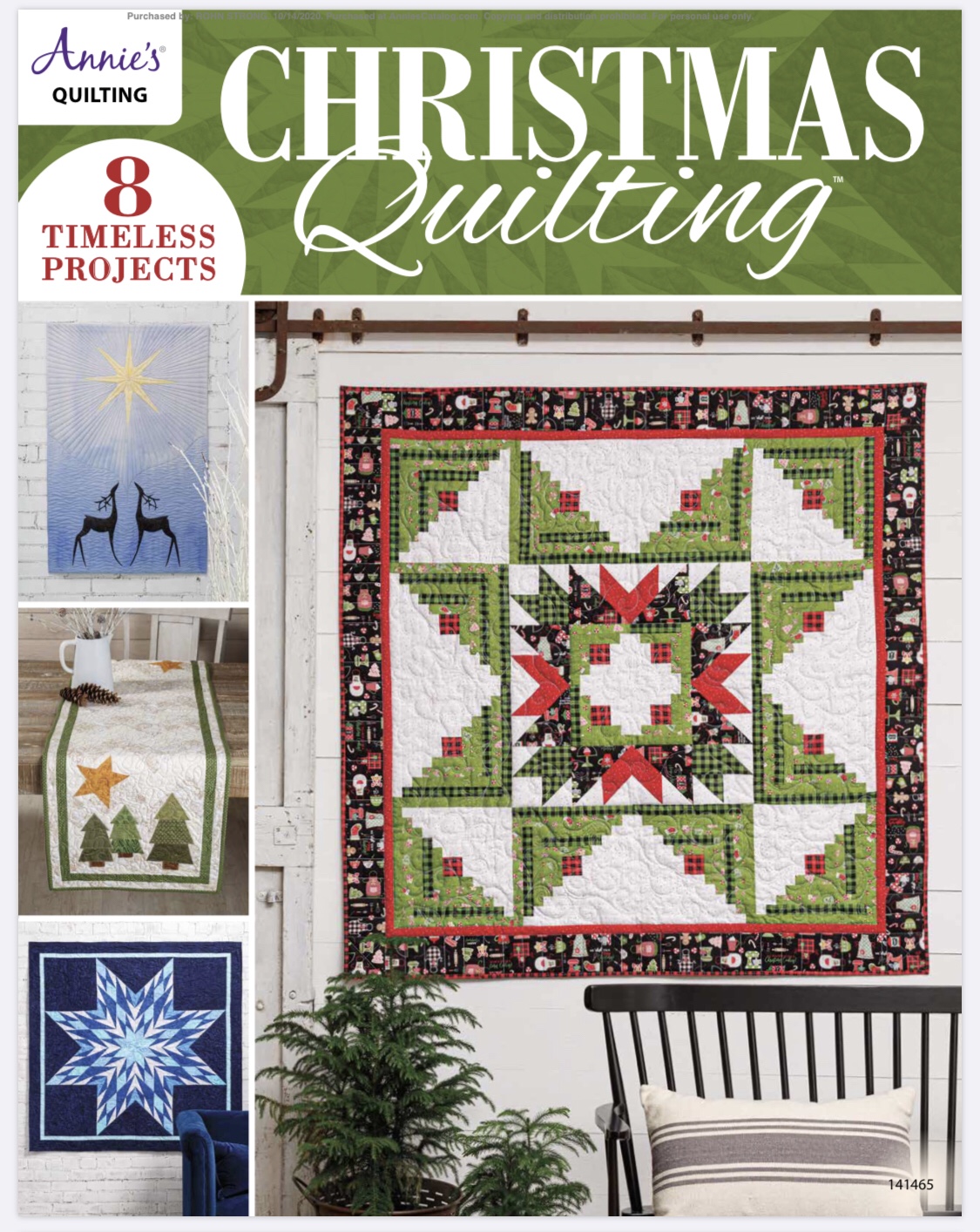 Annie’s Christmas Quilting Giveaway with C and T Publishing Rohn Strong